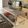 Soporte para monitor de computadora, soporte de enfriamiento para laptop, base para pantalla de escritorio, organizador de escritorio