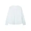 Moda de Primavera Nueva Transfronteriza Europea y Americana Estilo Europeo y Americano Cuello Camisero Elegante Camisa de Manga Larga Cómoda Popelina Blanca
