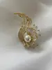 Broche de Alas de Ángel Transfronterizo Alas de Perla Doble Propósito Colorido Exquisito Elegante Moderno Pluma Nuevos Accesorios para Mujer