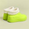 Botas de Moda para Mujer Botas de Lluvia Botas de Lluvia de Algodón Tubo Corto Impermeables Antideslizantes Resistentes al Desgaste Zapatos para Agua Interior Exterior Cocina Trabajo Zapatos de Goma