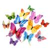 Mariposa Artificial Estéreo 3D Decoración de Pared para Sala de Estar Adhesivos de Pared Adhesivos para Habitación de Dormitorio Pegatinas Creativas para Refrigerador para Habitación de Niños
