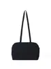 Bolsa Boston de Nylon com Design Nicho Simples e Versátil Estilo Coreano de Grande Capacidade para o Dia a Dia, Bolsa de Mão e Bolsa de Ombro