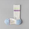 Meias esportivas profissionais femininas com sola de toalha, absorventes de suor, antibacterianas, desodorantes, meias de cano alto para primavera e outono, para corrida, fitness, badminton, tênis