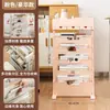 Estante Organizador Multifuncional para Escritorio con Ruedas Desmontables Artefacto de Almacenamiento de Libros para Estudiantes en el Aula Estantería de Escritorio