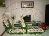 Nuevo Arco Circular de Hierro Forjado para Bodas Marco de Arco Circular de un Tubo Puerta de Flores Redonda Decoración de Fondo Accesorios de Arco Geométrico de un Solo Poste