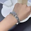 Pulsera de Cabeza de Leopardo Nueva Vintage Desgastada Transfronteriza Europea y Americana para Hombres, Pulsera Abierta Personalizada de Banda Ancha de Alta Resistencia