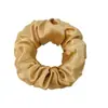 Elástico de Cabelo de Seda 22 Momme com Tecido de Seda Brilhante, Faixa de Cabelo Pequena, Scrunchie de Seda de 1cm