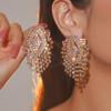 Pendientes Machica de Lujo con Diamantes de Imitación de Cristal Brillante para Mujer Moda Exquisita Pendientes de Cristal Pendientes Pendientes de Perlas