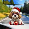 Nuevo Producto Transfronterizo Colgante Decorativo Acrílico para Perro Perfecto Colgante para Coche Llavero Accesorios Decoración Árbol de Navidad