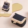 Bolsa de Joyería para Collar con Anillo de Diamante para Mujer de Cuero Genuino Billetera Pequeña para Monedas Caja de Joyería para Anillos y Pendientes Compacta Estuche para Auriculares Billetera para Monedas