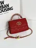 Bolso de Mano Nuevo Estilo 2026 Inspirado en Chanel con 23 Asas para Mujer, Bolso Cruzado de Cadena Acolchado de Moda, Billetera para Monedas, Bolsa Pequeña para Accesorios
