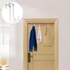 Gancho para Puerta con Recubrimiento de Goma Blanca para Colgar Toallas, Batas, Perchero, Corona de Baño, Soporte para Tabla de Planchar, Sábana Delgada, Resistente