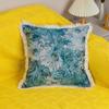 Funda de almohada con textura de pintura al óleo, disponible en stock, con núcleo de jacquard, cuadrada, para sala de estar, sofá, cama, venta al por mayor