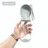 Garrafa de água portátil para cachorro, copo de bebida para pet, dispensador de água ao ar livre para cães, copo de água de viagem para filhotes