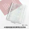 Capa Premium para Caderno de Folhas Soltas, Transparente e Fresca em PVC com Duplo Fecho, Porta-Cartões para Planner A5 com Capas Coloridas Substituíveis