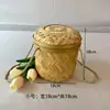Latão de Chá de Bambu Artesanal, Chá Pu'Er, Bolo de Chá Branco, Caixa de Armazenamento de Bambu, Presente de Ano Novo, Caixa de Presente Vazia, Cesta de Embalagem