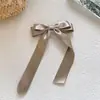Estilo Coreano Ins Tecido Glow Light Prateado Laço Borboleta Top Clip Presilha de Cabelo Infantil Acessório de Cabeça Elegante Presilha Bico de Pato