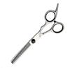 Tijeras de Barbero, Tijeras de Peluquería, Tornillos Blancos, Tijeras de Velocidad Media, Tijeras Profesionales Caseras de 6 pulgadas para Entresacar el Cabello para Adultos y Niños