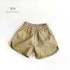Estilo Floresta Retrô~Shorts de Algodão Infantil 2026 Verão Novos Shorts para Meninos Estilo Coreano Japonês Calças