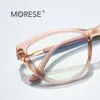 Gafas Anti-luz Azul TR90 2243 Rojo Explosiones Montura Ojo de Gato Esenciales para Mujer Aspecto Sencillo Gafas Planas Delgadas en stock