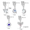 Fabricante de Joyería Personalizado Amazon Transfronterizo Nuevo Estilo Clip para Ombligo Sin Perforación Adorno de Ombligo Incrustado Circonita Lazo Luna