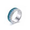 Deseo Aliexpress Nuevo Anillo de Diamantes Degradado Multicolor Combinable de 5 Filas Europeo y Americano Anillo Joyería Versátil al Por Mayor