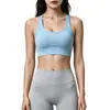 Sujetador deportivo de espalda cruzada para mujer, adecuado para fitness y running, con copas incorporadas, absorción de impactos y un efecto moldeador; estilo nuevo, venta al por mayor de fábrica, top de tirantes para yoga