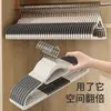 Colgador Doble Plástico Engrosado Percha para Ropa Estante para Ropa que no se Deforma Antideslizante que no Deja Marca Uso Doméstico