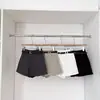 Shorts casuais cinza de cintura alta com corte justo para mulheres 2026 Outono Novo Estilo Coreano Versátil Calças Wide-leg Bootcut