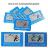 Lâmpada de teste de luz azul Lente de óculos Inspeção Cartão de teste anti-radiação Acessórios de chave de fenda Óculos de sol Cartão de teste polarizado