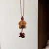 Planeta Mascota Lindo Piedra Ojo de Tigre Oso de Madera Perro Collar Otoño e Invierno Lindo Diseño de Nicho Accesorio para Suéter