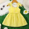 Vestido de Verão para Meninas com Toque de Luxo, Algodão Puro, Estilo Coreano, Design de Princesa, Novo Modelo Transfronteiriço 2026, Vestido de Alça Fina