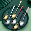 Vajilla transfronteriza de acero inoxidable 304 cuchara para ensalada tenedor cuchara de mango largo cuchara tenedor integrada para ensalada de frutas para estudiantes tenedor para pasta