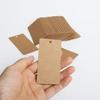 Etiqueta Rectangular en Blanco de Papel Kraft Cuerda de Cáñamo Halloween Navidad Acción de Gracias Marcapáginas Hecho a Mano Etiquetas para Snacks