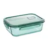 Tigela de Vidro com Tampa, Marmita para Micro-ondas, Caixa Selada para Conservar Frescor para Trabalhadores de Escritório, Caixa Bento, Pequena Caixa para Porcionar Arroz