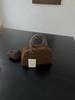 Bolso Nicho K-Style Nw Boston Bolso de Mano de Cuero Genuino Moda Versátil de Alta Gama Simple Piel de Vaca Bolso para Viajar para Mujeres