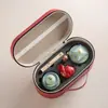 Juego de Té Portátil para Viaje con una Tetera y Tres Tazas Cerámicas de Preparación Rápida, Caja de Regalo de Juego de Té Kung Fu, Regalo Souvenir