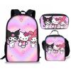 Melody My Melody Bolsa de Comida de Tres Piezas Bolsa para Lápices Mochila para Estudiante Bebé Amazon Lindo Niñosren 100