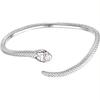 Pulsera de serpiente con espíritu europeo y americano para mujer, diseño de nicho, combina con todo, diseño de personalidad de alta gama, serpiente plateada, joyería de lujo exquisita.
