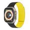 Adequado para applewatch Apple Watch pulseira iwatch inteligente relógio de couro padrão de contraste cor sucção magnética pulseira do relógio