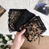 Nuevas bragas de malla con estampado de leopardo de talla grande, alta elasticidad, transpirables, transparentes, diseño sexy de lazo hueco, bragas para mujer de talla grande