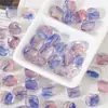 Cristal Gradiente Irregular Vidrio Cepillado Cubito de Hielo Cuentas Sueltas Pulsera DIY Hecha a Mano Collar Accesorios de Joyería Materiales Hilo