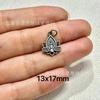 Shanxi plata antigua cuentas retro notoginseng hebilla de collar de plata hebilla de enlace espaciador de cuentas accesorios de juego de texto DIY