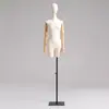 Mannequins estilo coreano suportes para vitrine de loja de roupas femininas de comprimento médio manequim de corpo inteiro para loja de roupas mesa humana manequim de loja de roupas