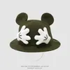 Versão Coreana Chapéu de Pescador Fofo de Desenho Animado com Orelhas Grandes Estilo Super Fofo para Bebê Chapéu Balde para Bebê Chapéu de Viagem ao Ar Livre Comércio Exterior