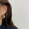 Pendientes Retro de Personalidad Europeos y Americanos para Mujer, Clips para Orejas Electroplateados, Pendientes Metálicos Geométricos, Modernos y Elegantes al por Mayor