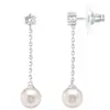 Brincos Europeus e Americanos Transfronteiriços Mais Vendidos Elegantes de Luxo Leve com Franjas de Strass e Pérolas de Imitação para Mulheres Amazon Fashion Brincos de Alta Qualidade