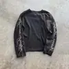 Estampado marca de moda transfronteriza calle alta manga larga AliExpress casual nuevo manga larga para hombre Y2K letra otoño e invierno al por mayor