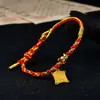Cuerda de Mano para Thangka Tejida a Mano, Pulsera de Cuerda Colorida, Se Puede Colgar en Thangka Cuerda de Mano de Hilo de Algodón Enrollado a Mano, Cuerda de Mano de Reencarnación de Xizang