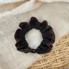 Scrunchie versátil com estampa de leopardo, estilo novo retrô de início de outono, renda de tecido, prendedor de cabelo doce e cool, acessório de cabelo, elástico